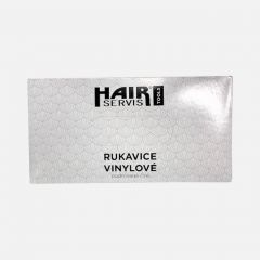 HS TOOLS jednorázové rukavice vinylové pudrové čiré L